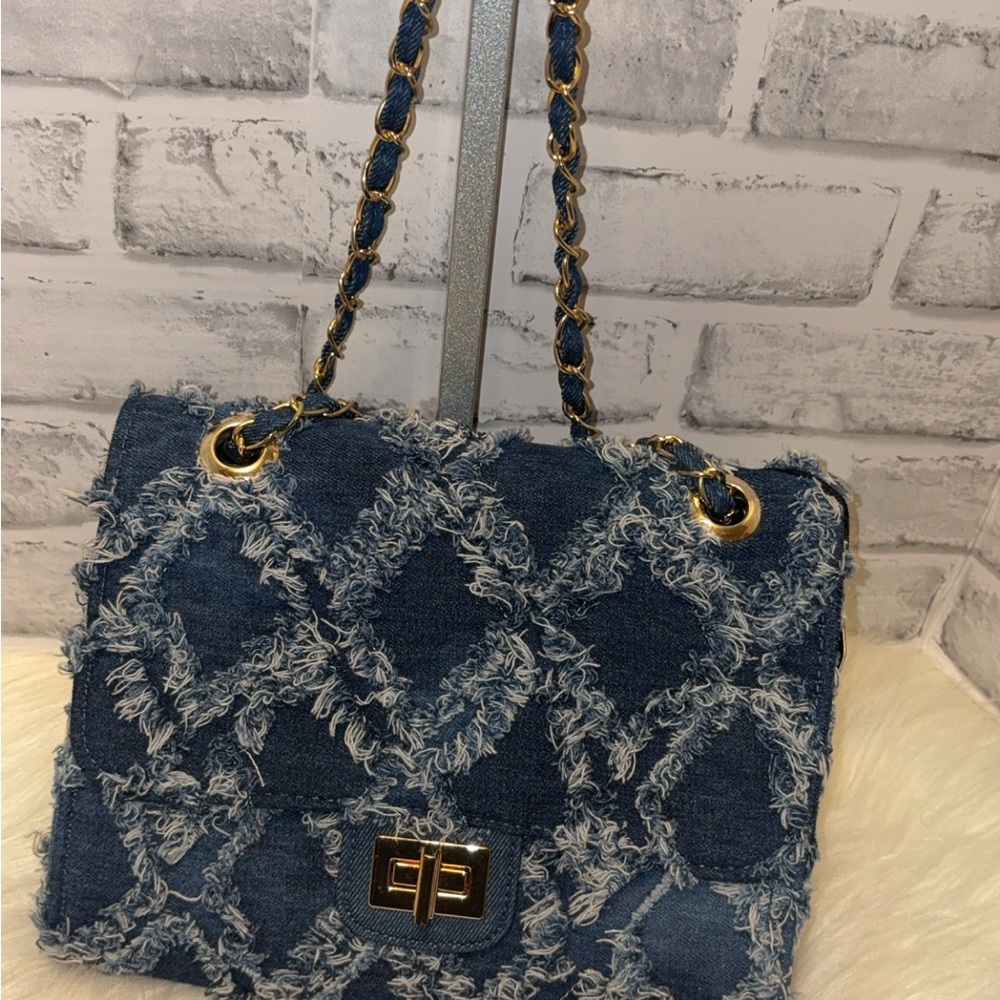Frayed Denim (SOLD) Shoulder Bag